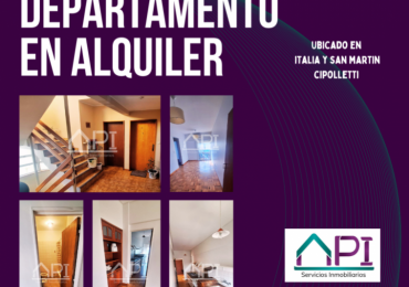 DEPARTAMENTO ITALIA Y SAN MARTIN CIPOLLETTI 